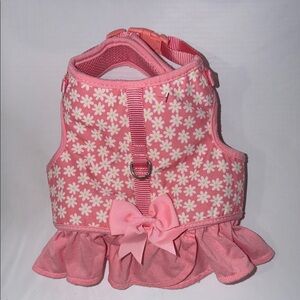 Martha Stewart Pink Daisy Harness with Bow